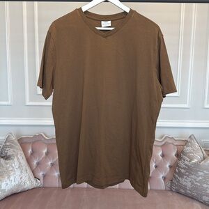 MANGO MEN V NECK SHIRT SIZE XXL